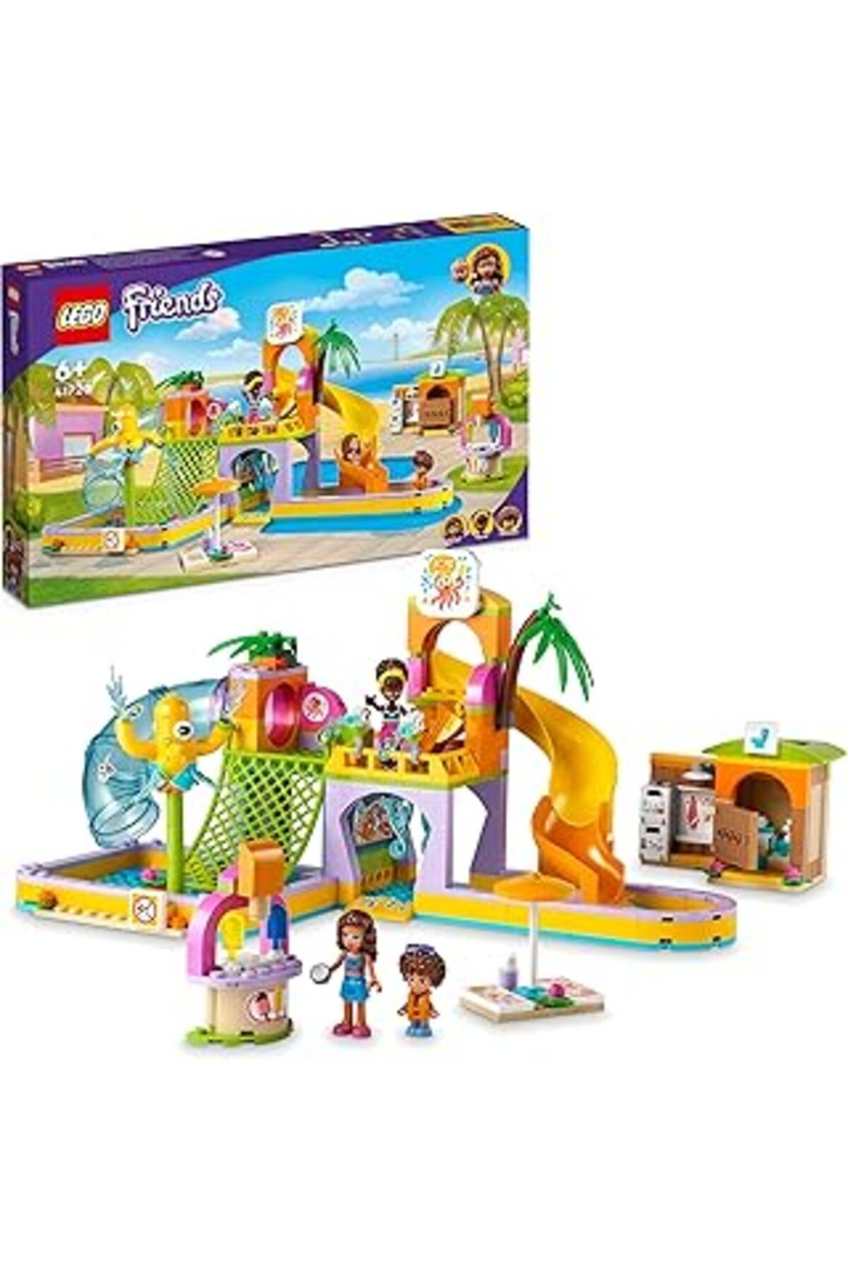 Mu Art Ahşap Lego® Friends Su Parkı 41720 - Arkadaşlığı Seven 6 Yaş Ve Üzeri Çocuklar Için Yaratıcı Oyuncak Yapı