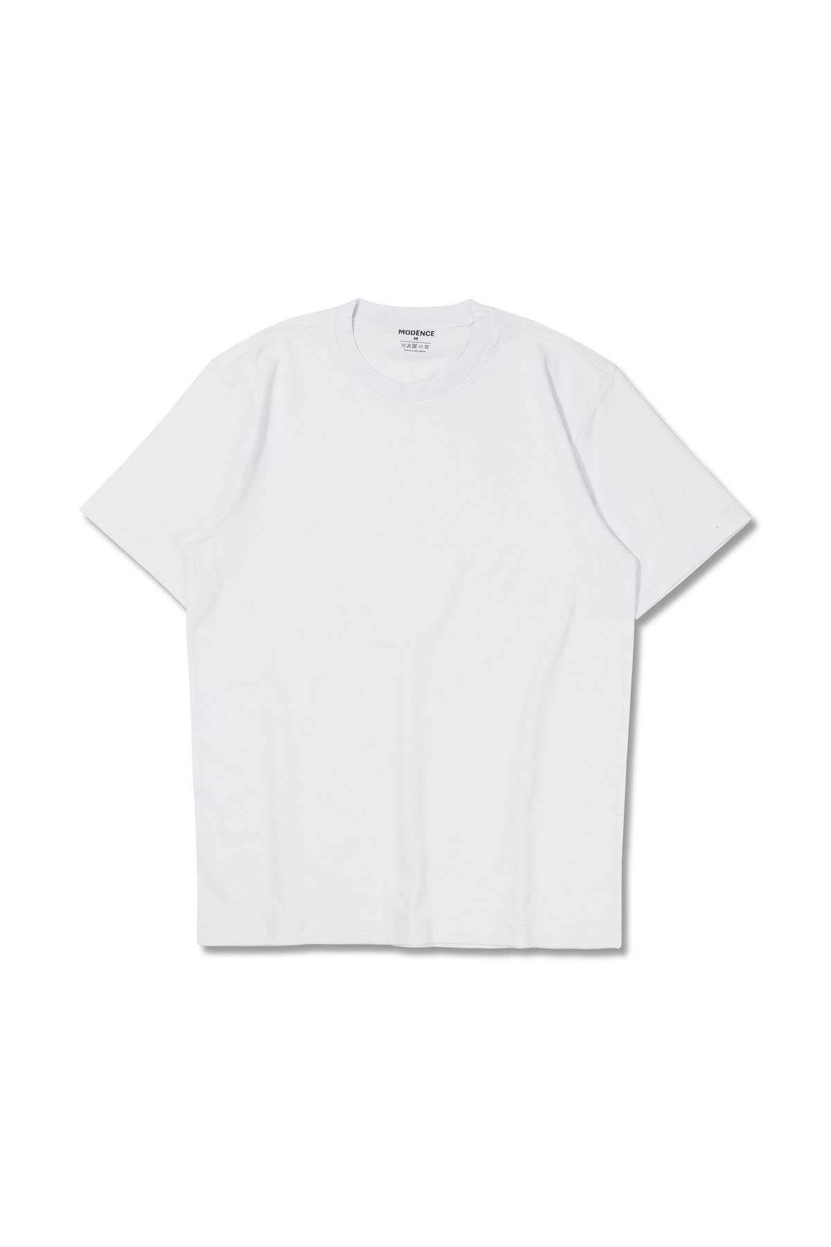 modence Unisex Regular Kesim %100 Pamuk Yumuşak Dokulu Basic Bisiklet Yaka Tişört