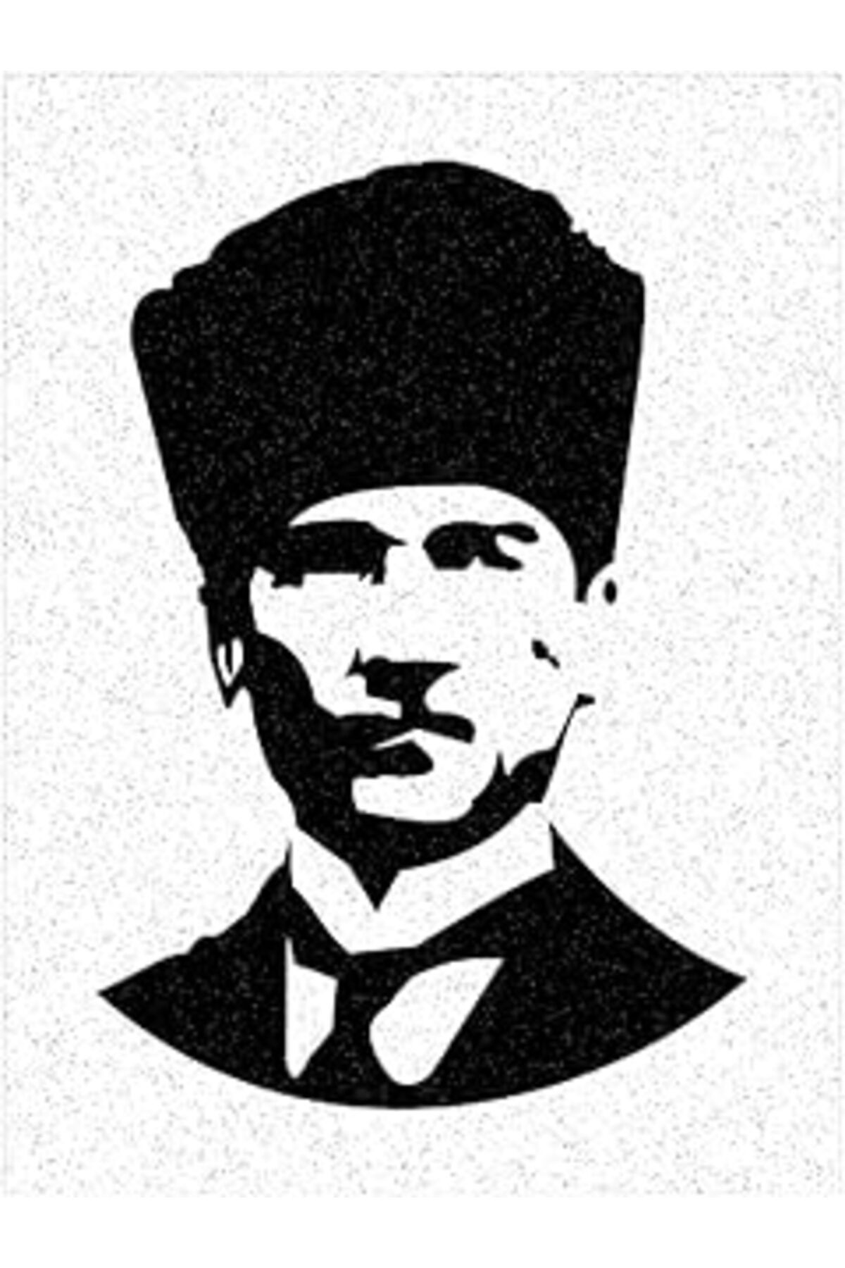 Qedii Mustafa Kemal Atatürk Kalpaklı 10 Adet Büyük Boy A4 Kum Boyama Kartı Seti-Red Castle Kb-Rc-110