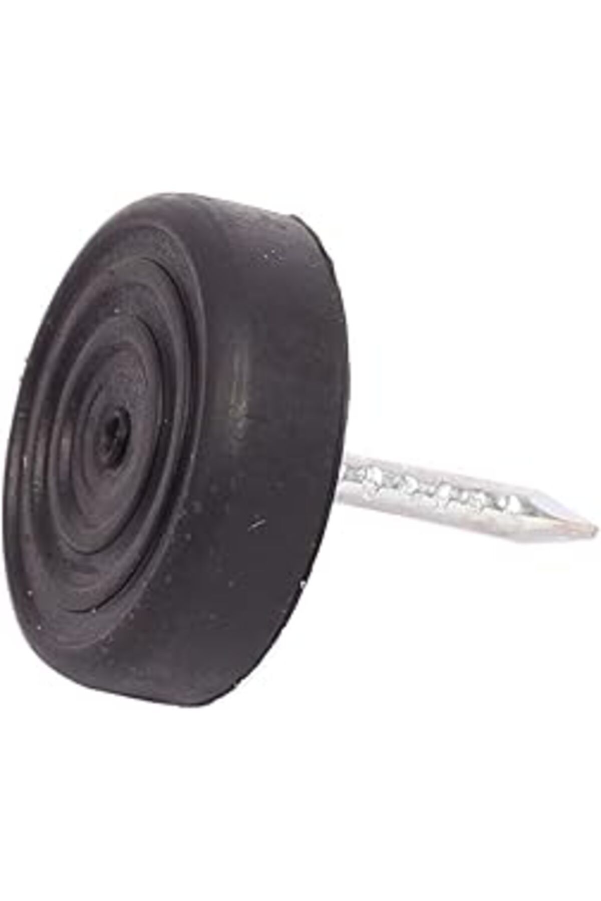 Mu Art Ahşap X-Perk Çivili Masa Sandalye Koltuk Zemin Koruyucu Yumuşak Plastik Kaydırmaz Siyah 20 Adet 24 Mm