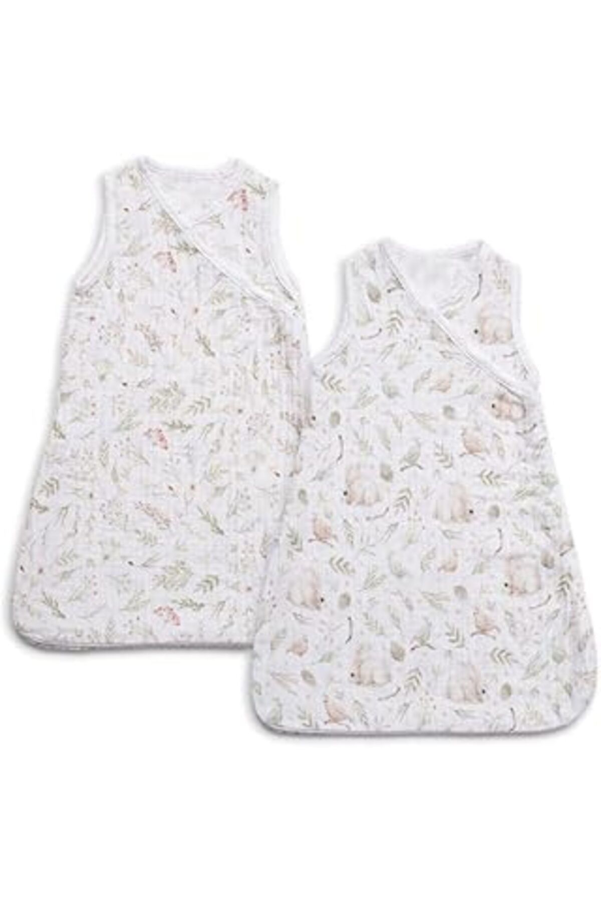 Mu Art Ahşap Funna Baby 2'Li Uyku Tulumu Seti - Garden - Yeşil - 50 Cm
