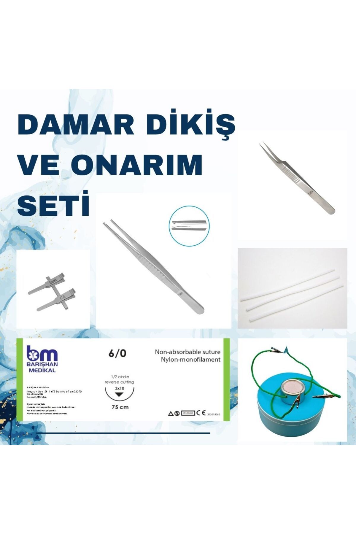 barishan medikal Damar Uygulama ve Onarım Seti Kompakt Eğitim Seti