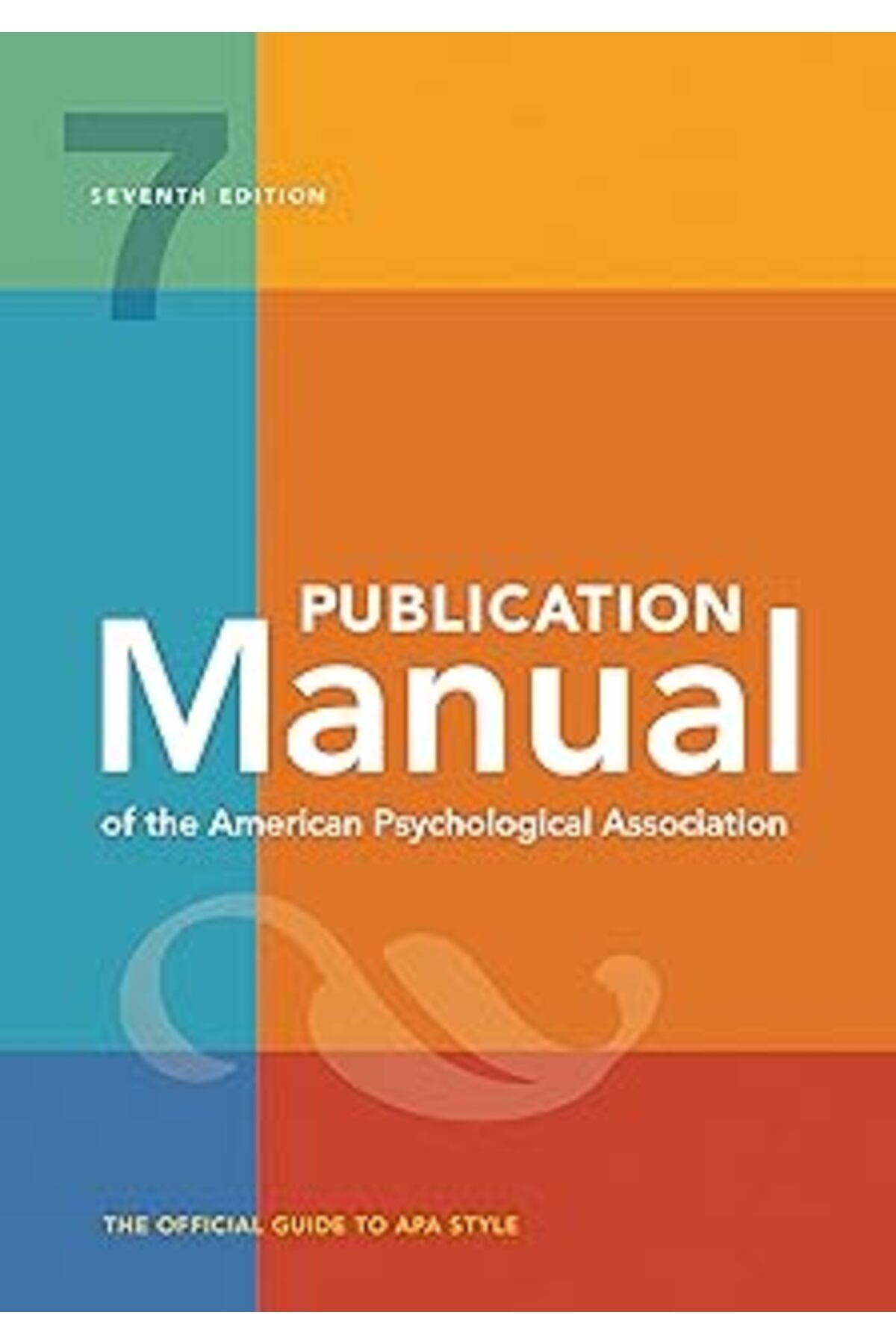 Pazarcan Publication Manual (Official) 7Th Edition Of The American Psychological Association
