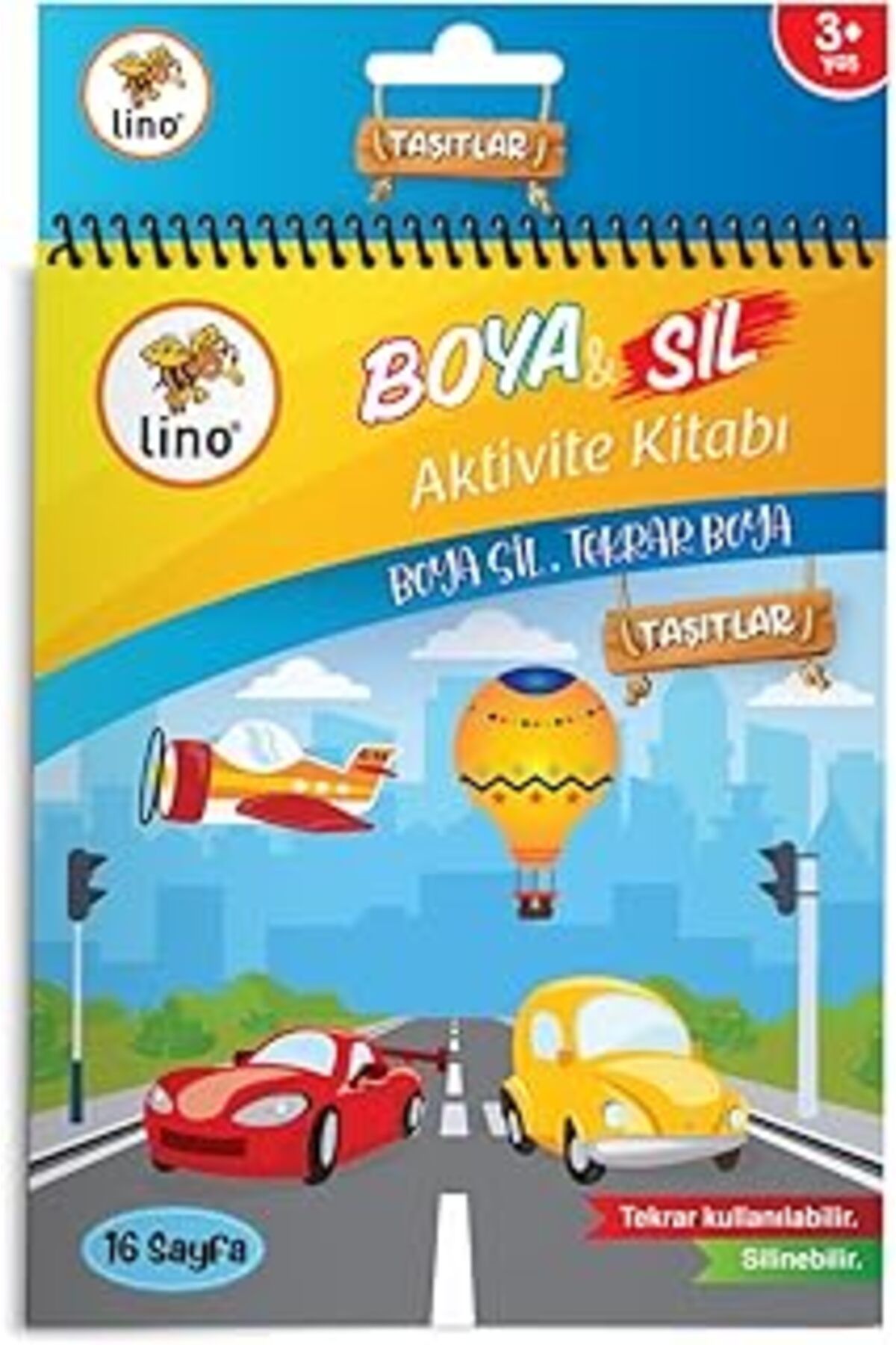 Mu Art Ahşap Lino Boya & Sil Aktivite Boyama Kitabı Araçlar