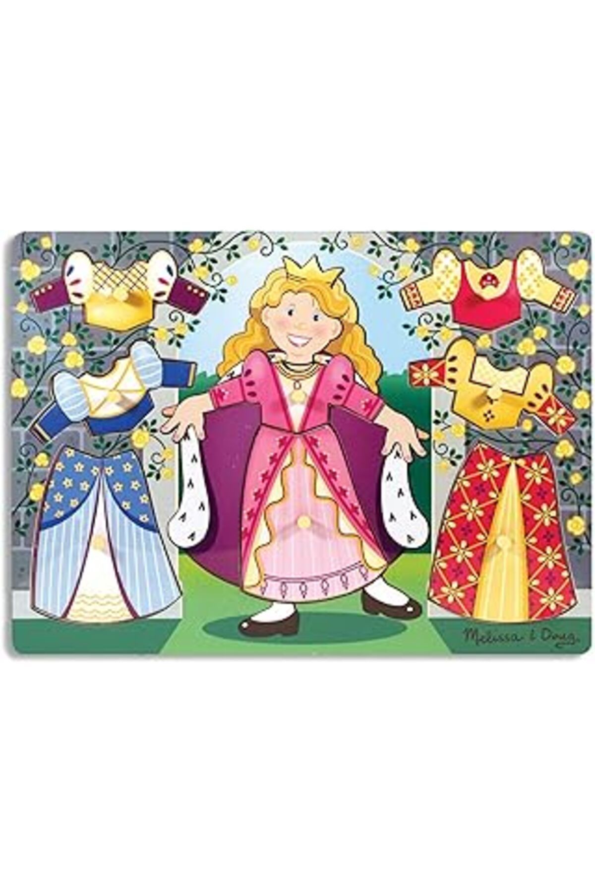 Qedii Melissa & Doug Ahşap Değış Tokuş Yapboz - Prenses