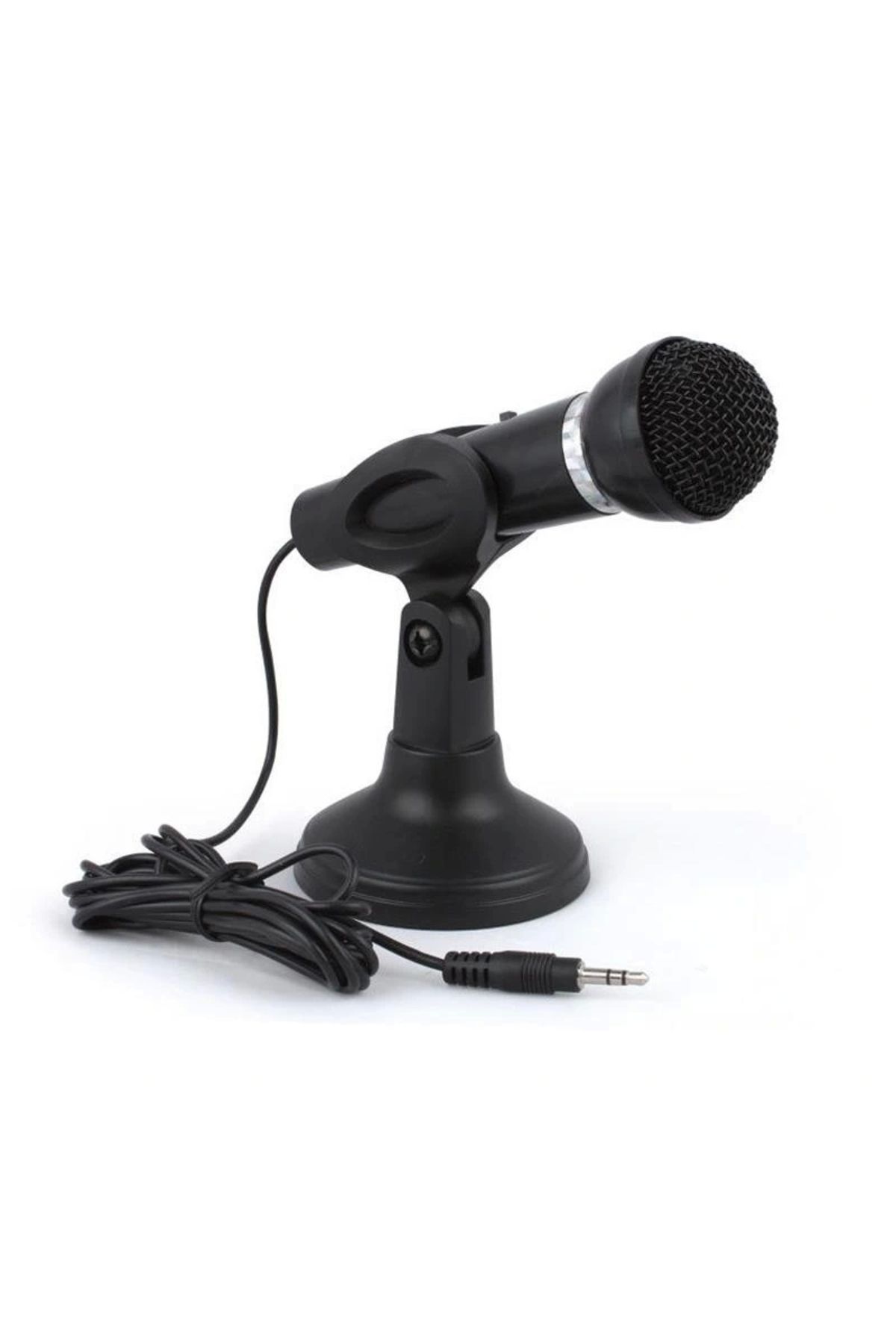 shopwave YW-30 3.5MM JACKLI MASAÜSTÜ BİLGİSAYAR KÜRSÜ MİKROFON SİYAH (5047)