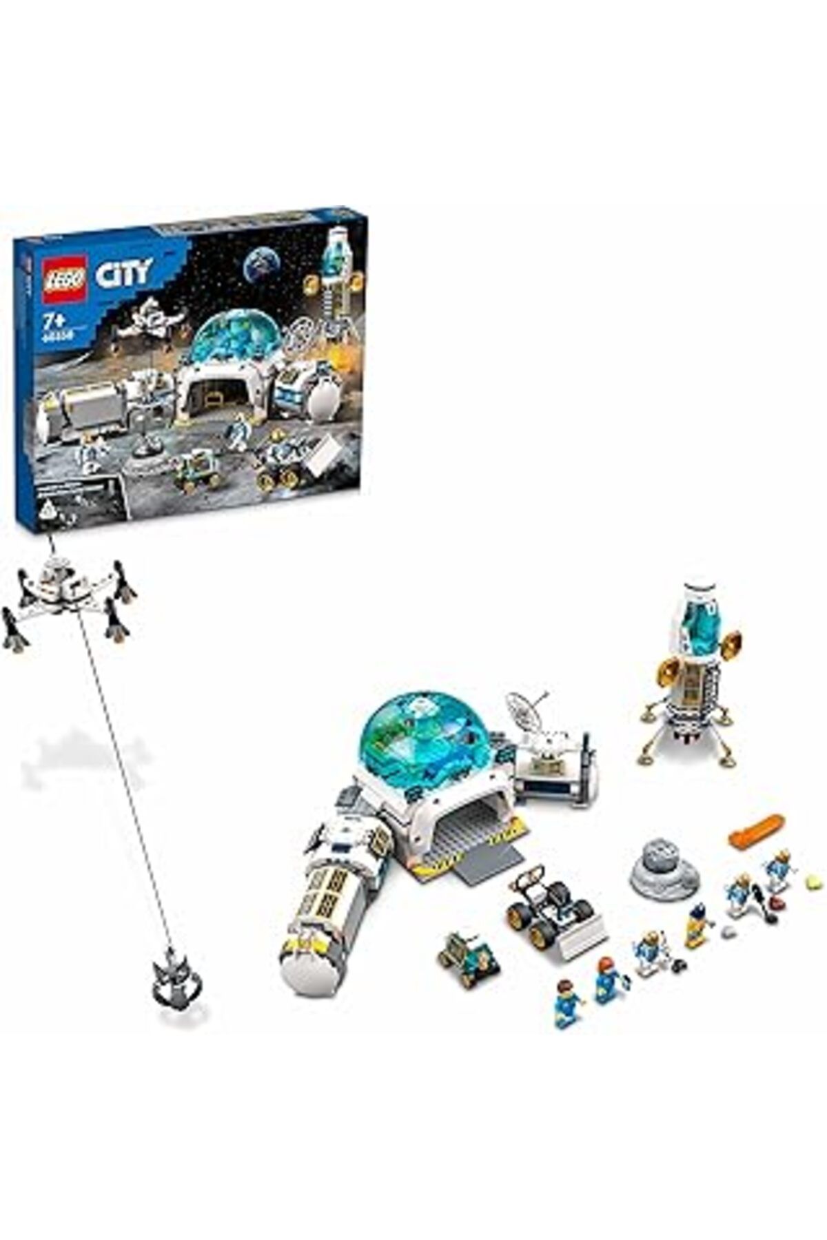 Qedii Lego® City Ay Araştırma Üssü 60350 - Çocuklar İçin Yaratıcı Oyuncak Yapım Seti (786 Parça)