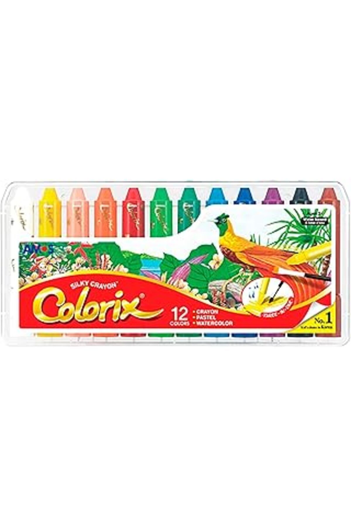 Qedii Colorix, Amos Crx5Pc12 Colorix Üçü Bir Arada 12'Li Pp Kutu, Çok Renkli