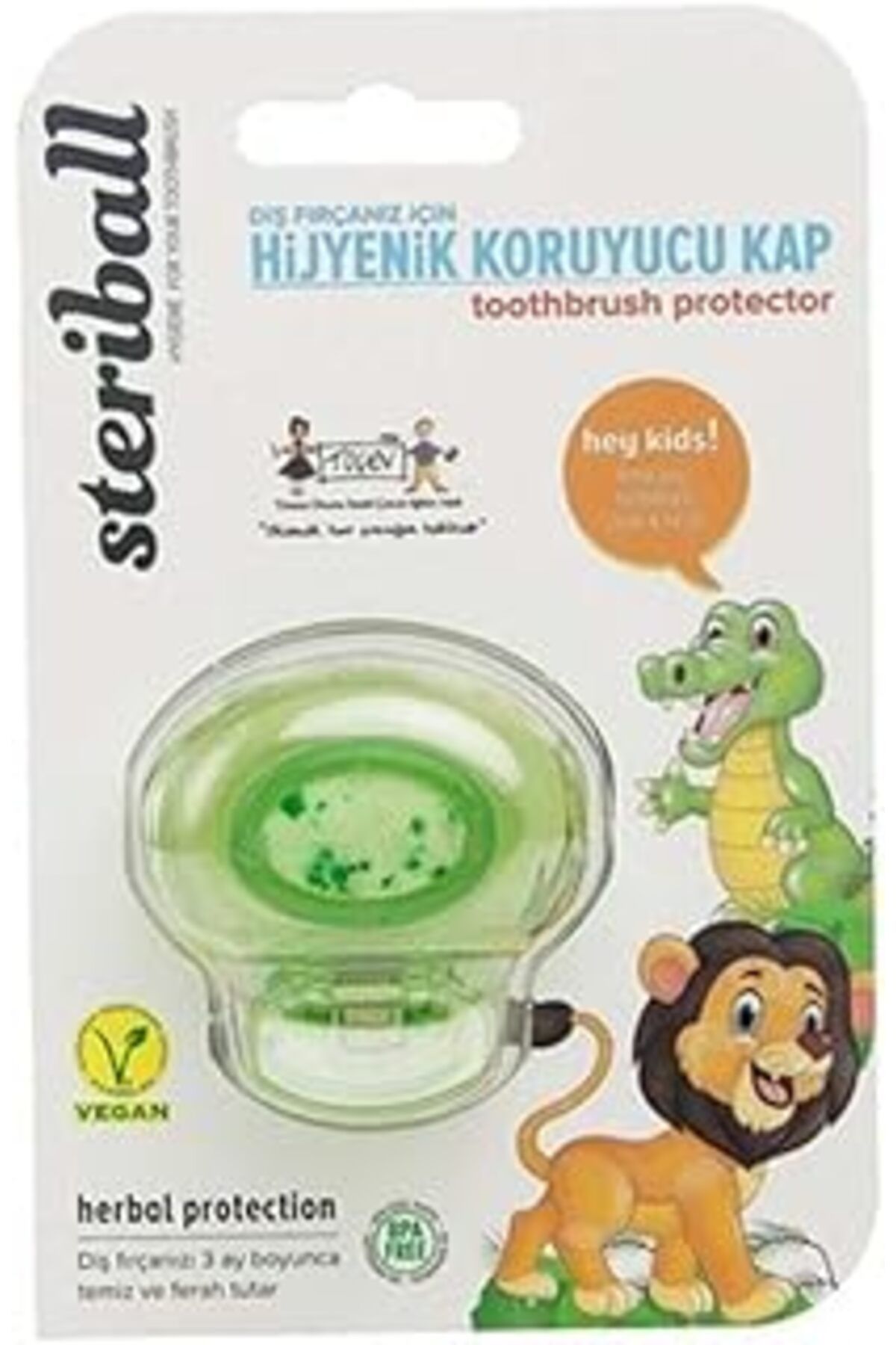 Pazarcan The Humble Co. Steriball Diş Fırçası Vegan Hijyenik Koruyucu Açık Mavi Kap