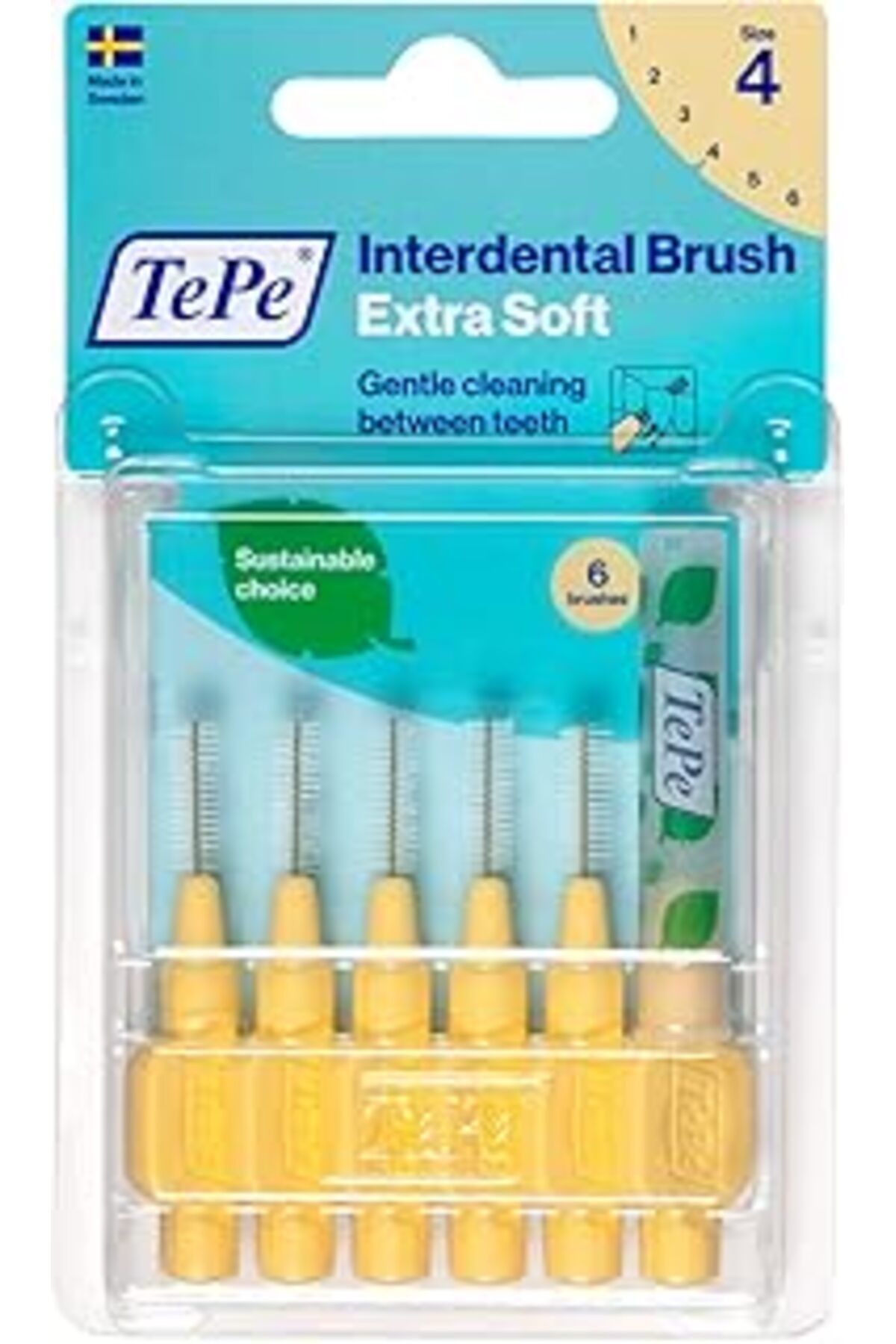 Pazarcan Tepe Blister X-Soft 0.7 Mm - Sari Diş Arayüz Fırçası (1X 6 Adet)