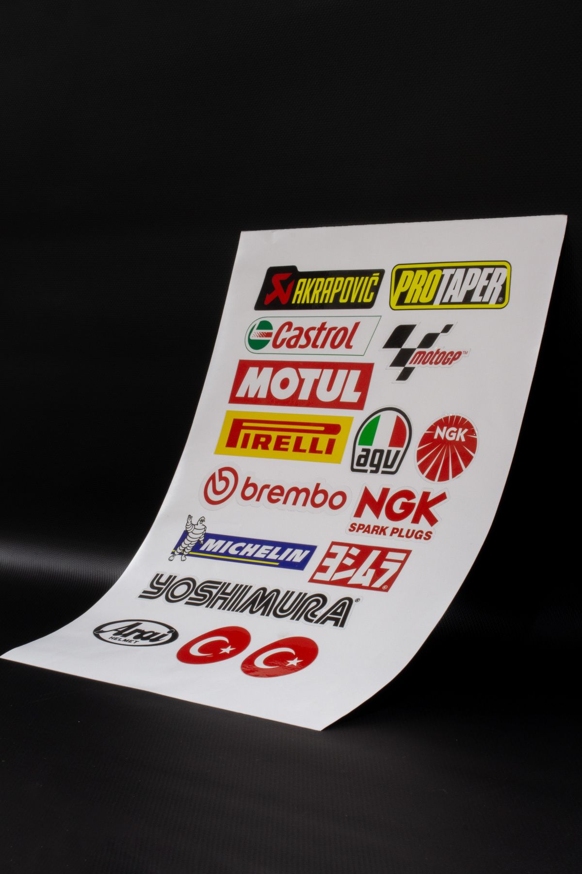 BSC CREATE 2 Sayfa A4 Motor Marka Logo Sticker Seti - Bscs1ad2