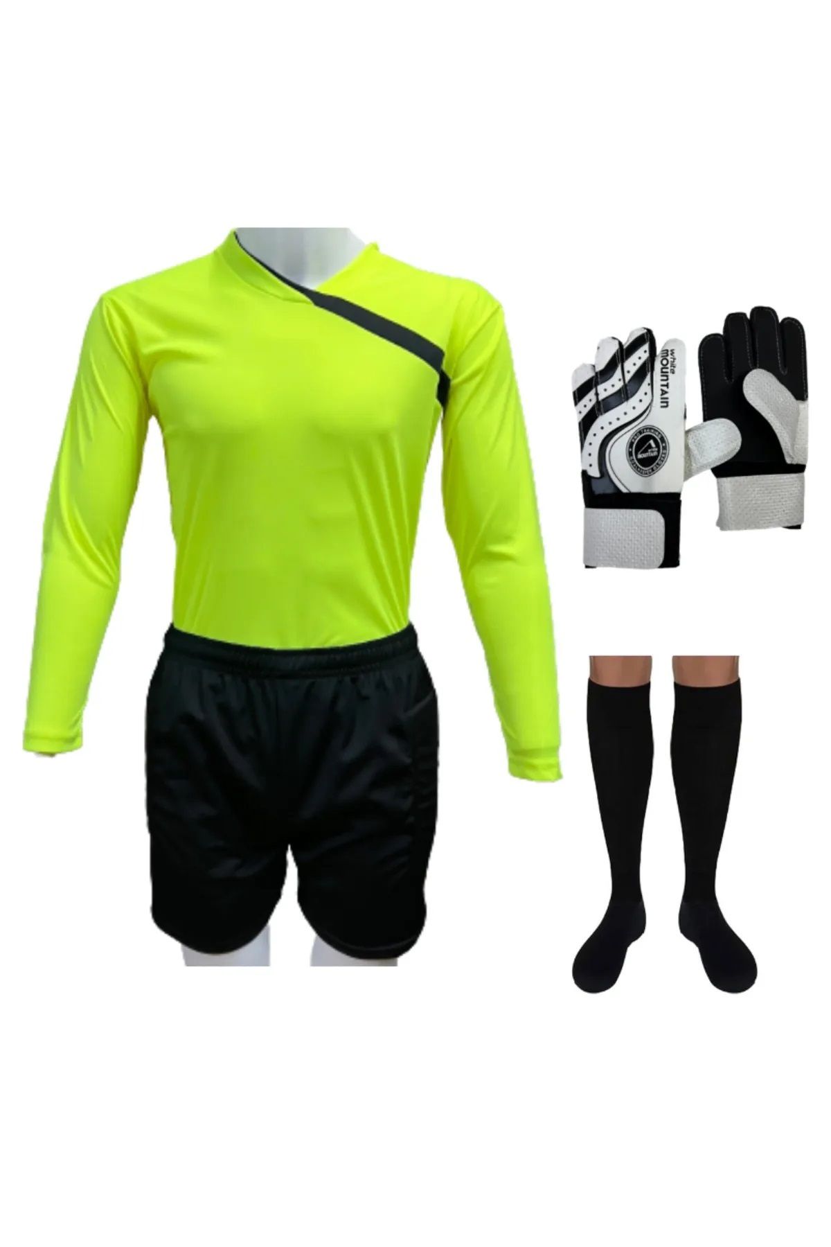 Evox Kaleci Forma Set Forma+ Şort+ Çorap +kaleci Eldiven Takım