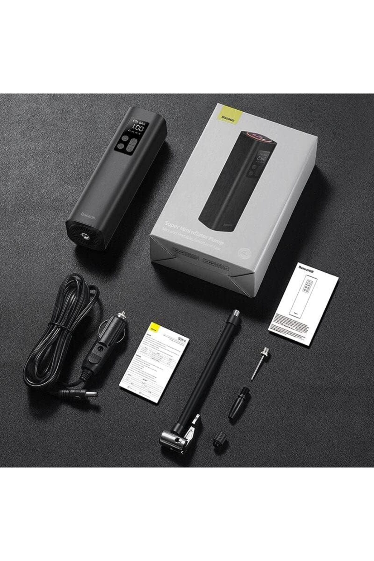Baseus-Super Mini Inflator Pump Portable Air Compressor 3