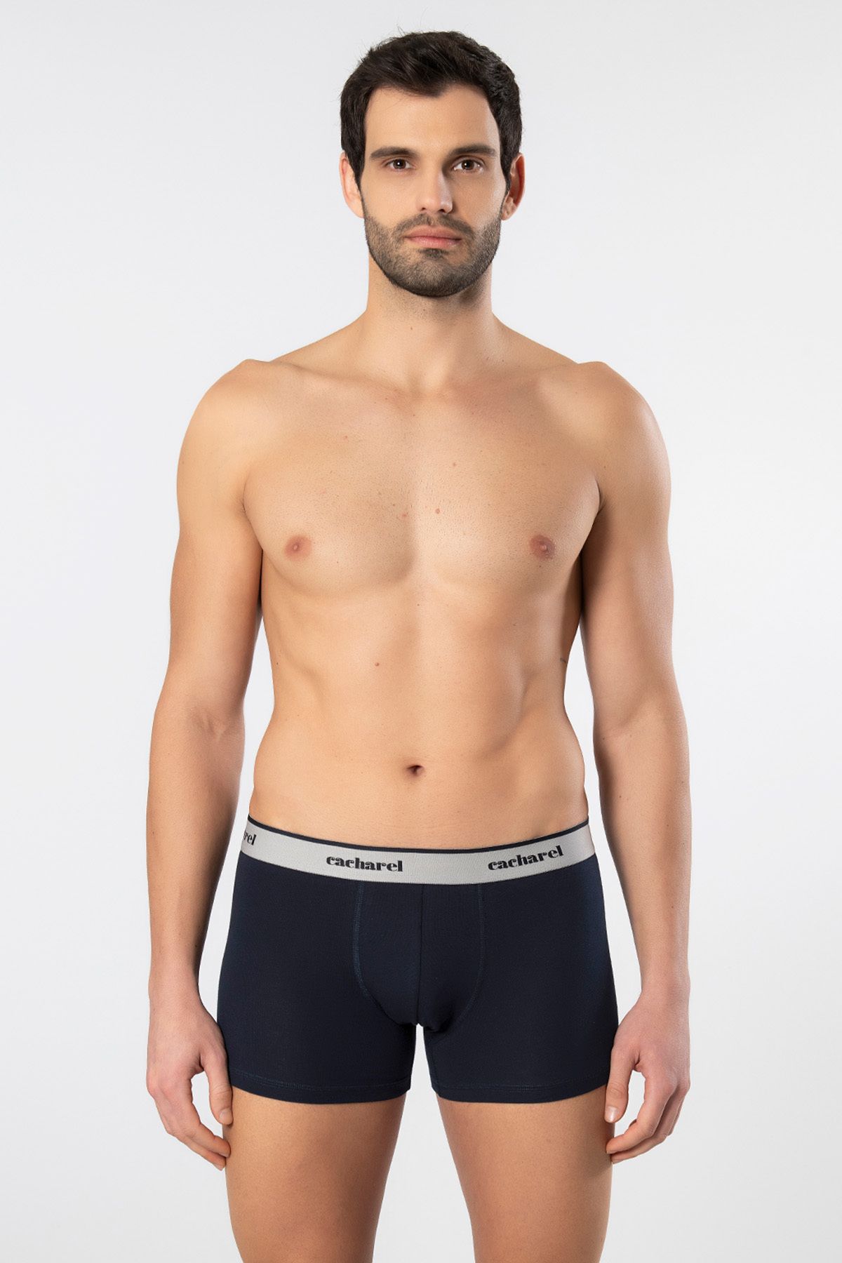 Cacharel-1339 Men's Patterned Lycra Boxer 3 Pack 5