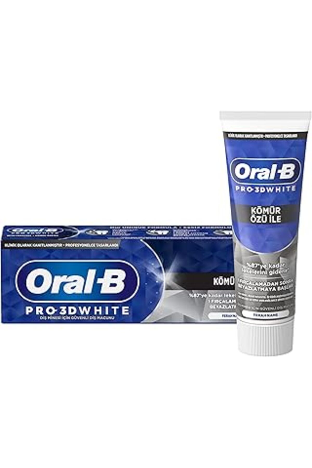Pazarcan Pro 3D White Kömür Özlü Diş Macunu 75 Ml