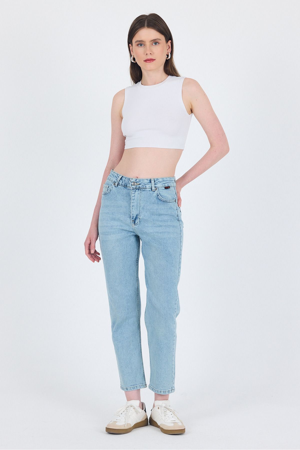 Rays Buzkar Yüksek Bel Mom Fit Jean Pantolon 1050
