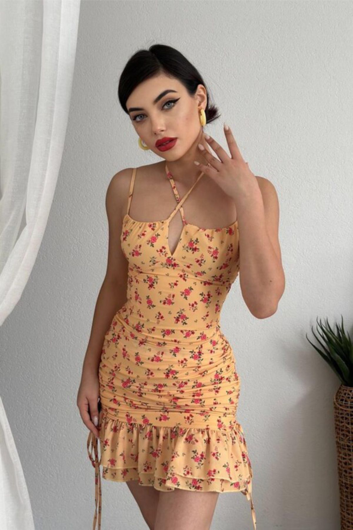 lika boutique Darcie Ayarlanabilir İp Askılı Elbise