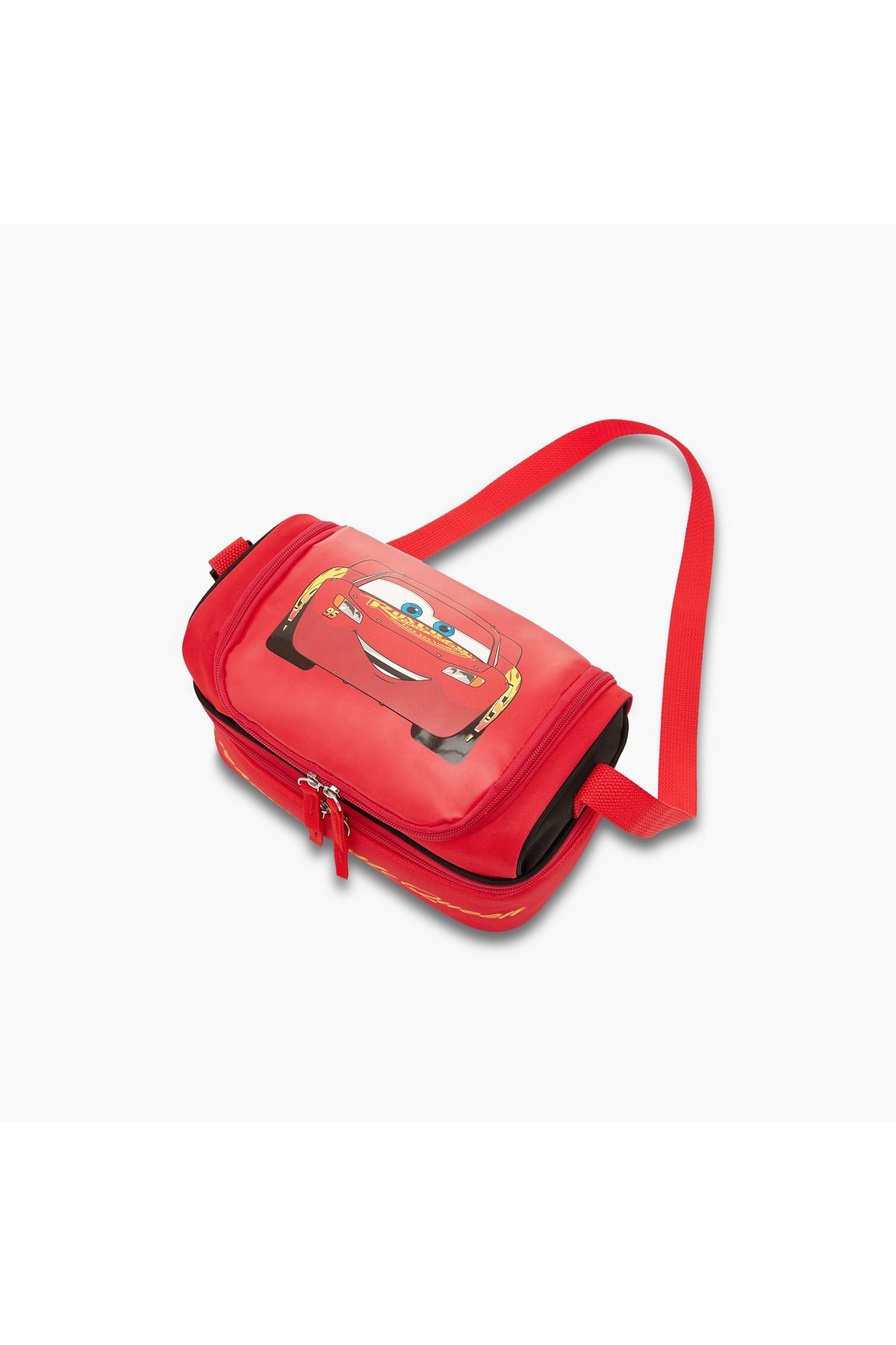 Disney-Lightning McQueen Print Double Layer Insulated Lunch Bag with Zip Closure 3