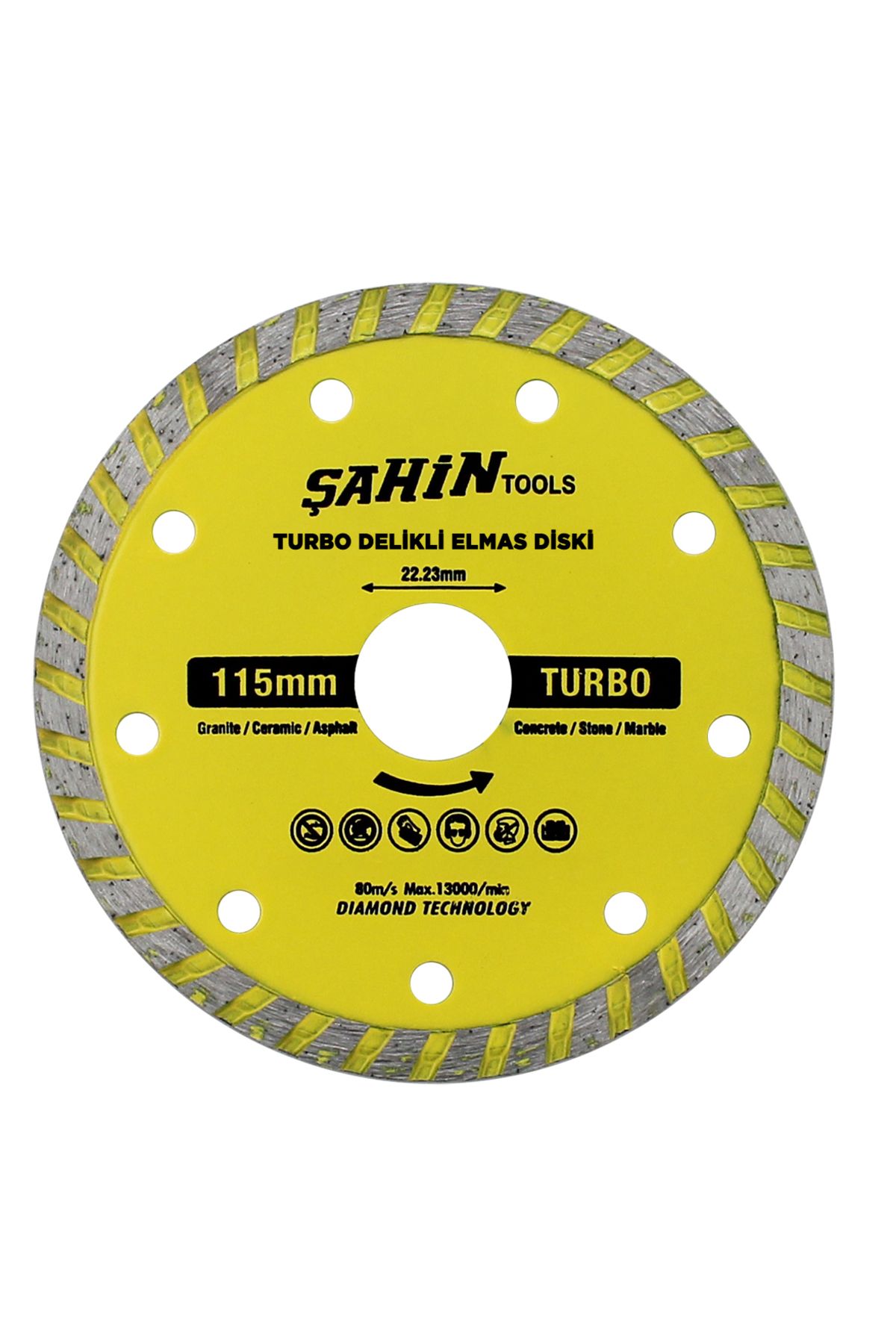Worldtec 115MM TURBO ELMAS DİSK MERMER FAYANS KESME