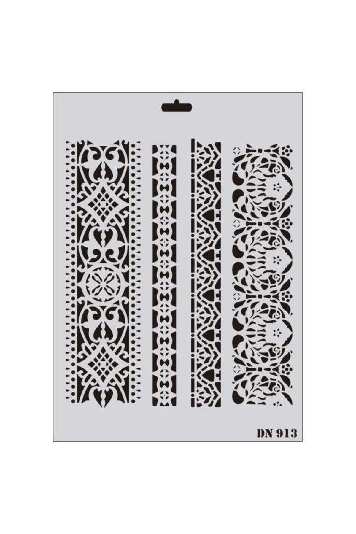 Modafiks Rich Dantel Seri DN-913 Stencil 35x25 cm