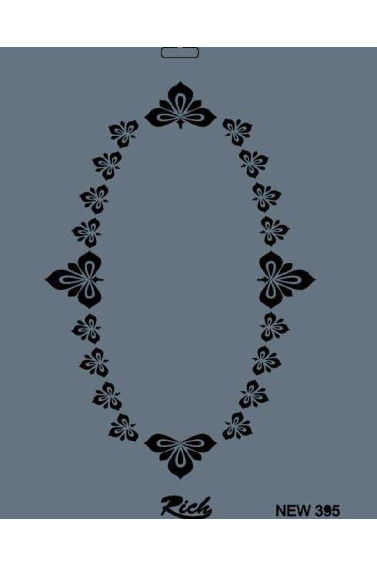 Modafiks Rich New Seri N-395 Stencil 35x25 cm