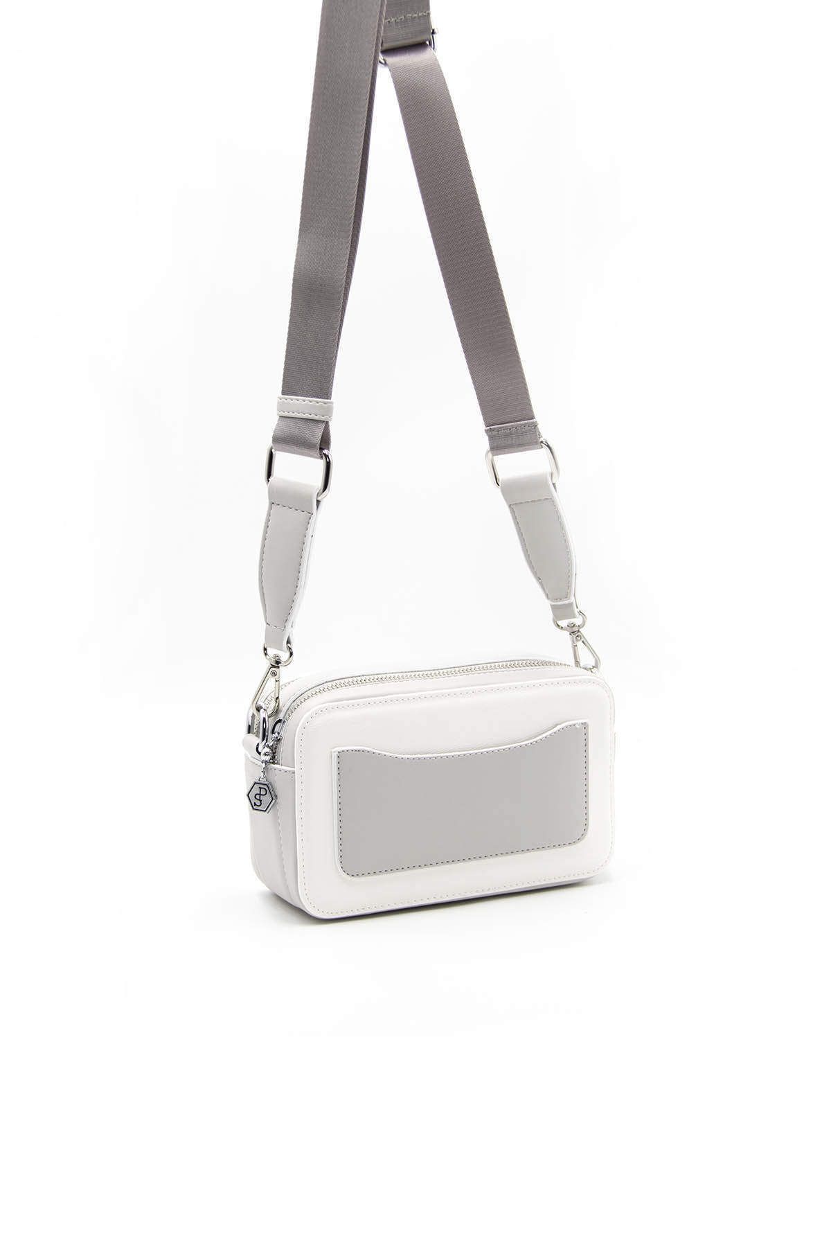 Silver Polo-CROSS BAG/SKIN LEATHERSilver Polo WHITE Cross Bag 4