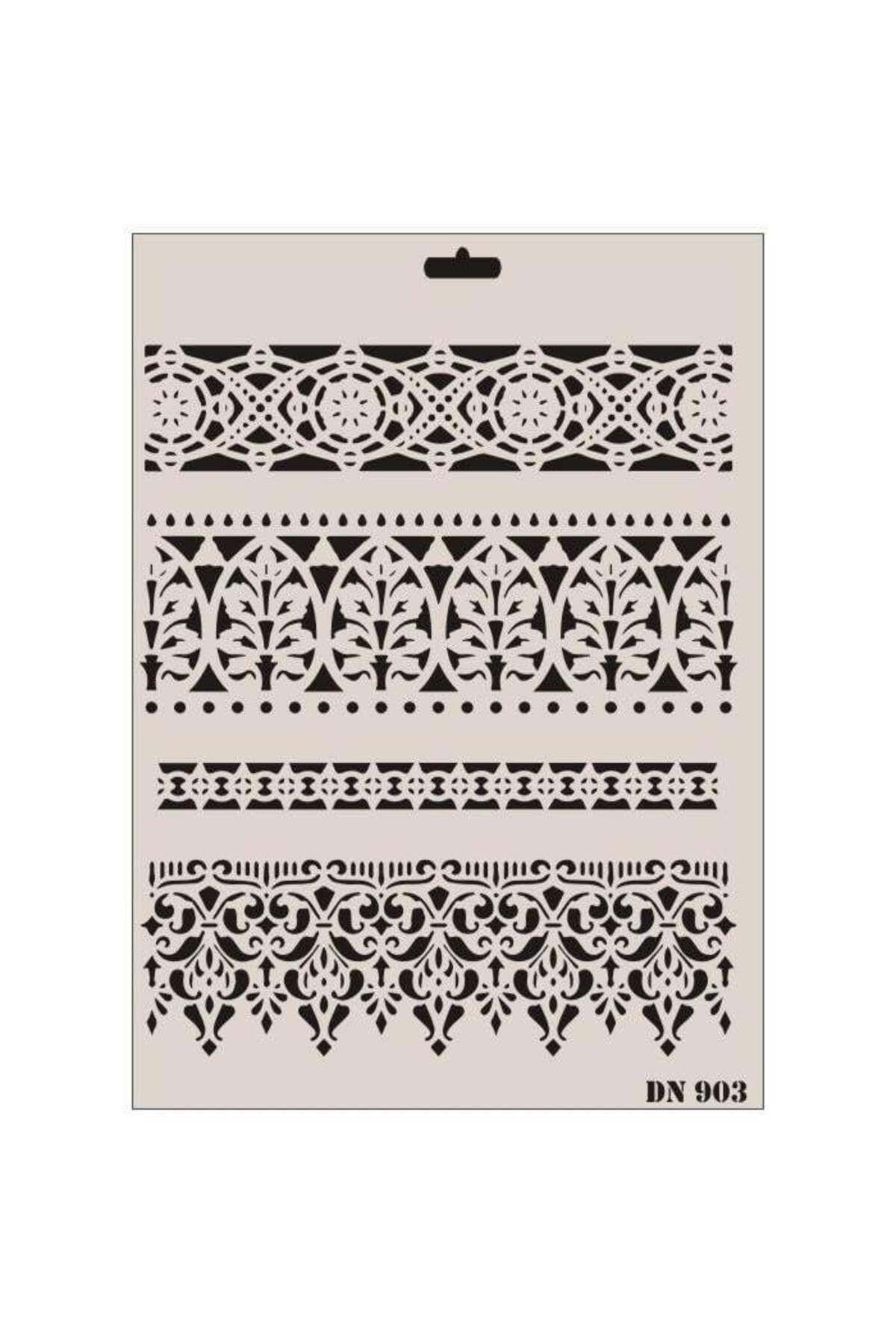 Modafiks Rich Dantel Seri DN-903 Stencil 35x25 cm