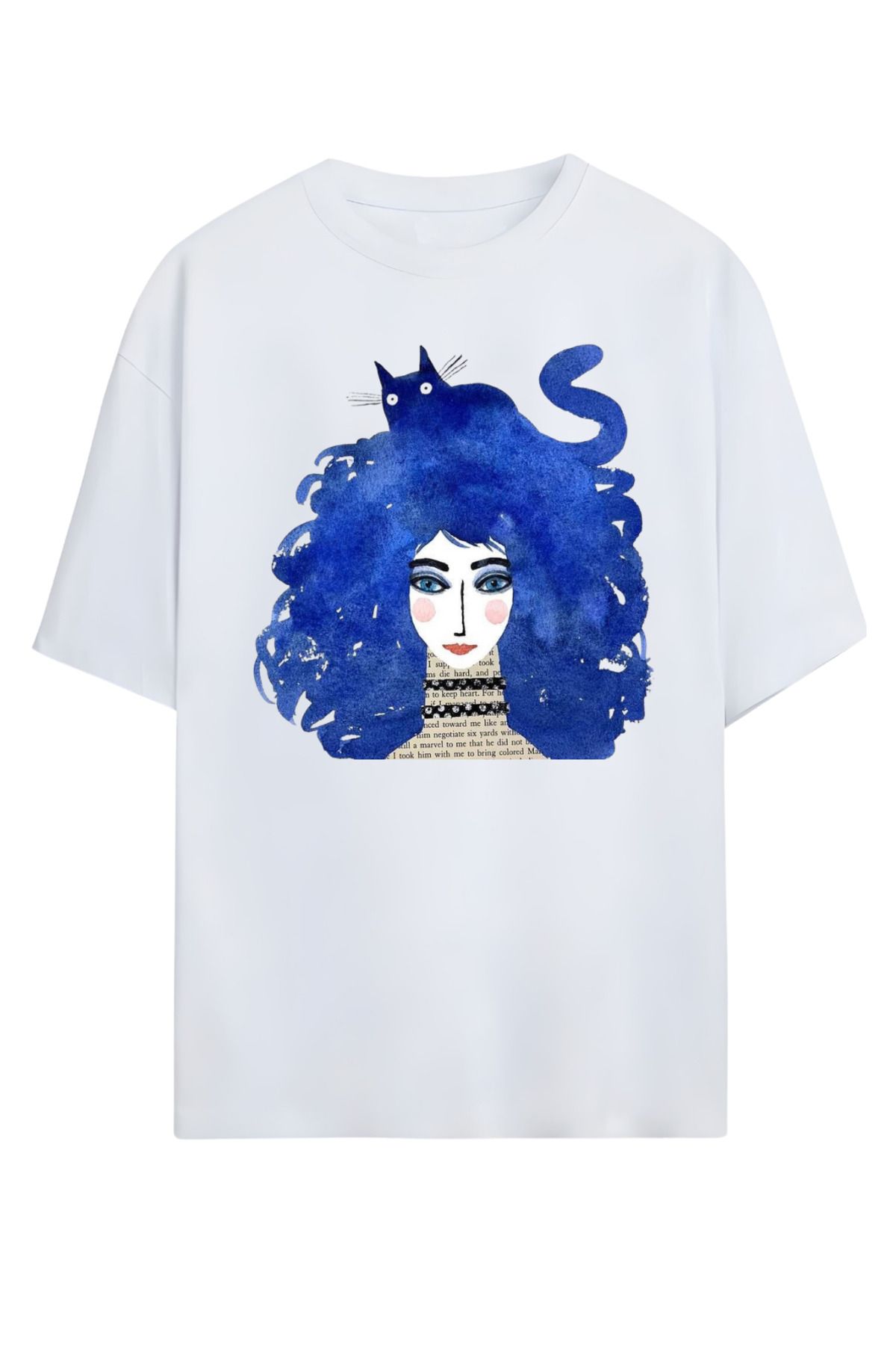 MAGORS GraffTee Unisex %100 Organik Pamuk Bisiklet Yaka Illustrasyon Baskılı Özel Tasarım T-shirt