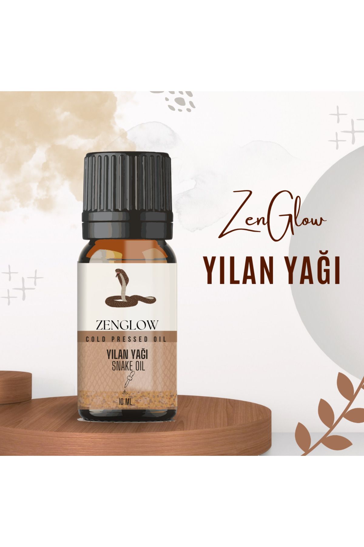 ZenGlow Yılan Yağı Saç Dökülmesi Karşıtı Saç Besleyici ve Onarıcı Saç Bakım Yağı 10 Ml Snake Oil