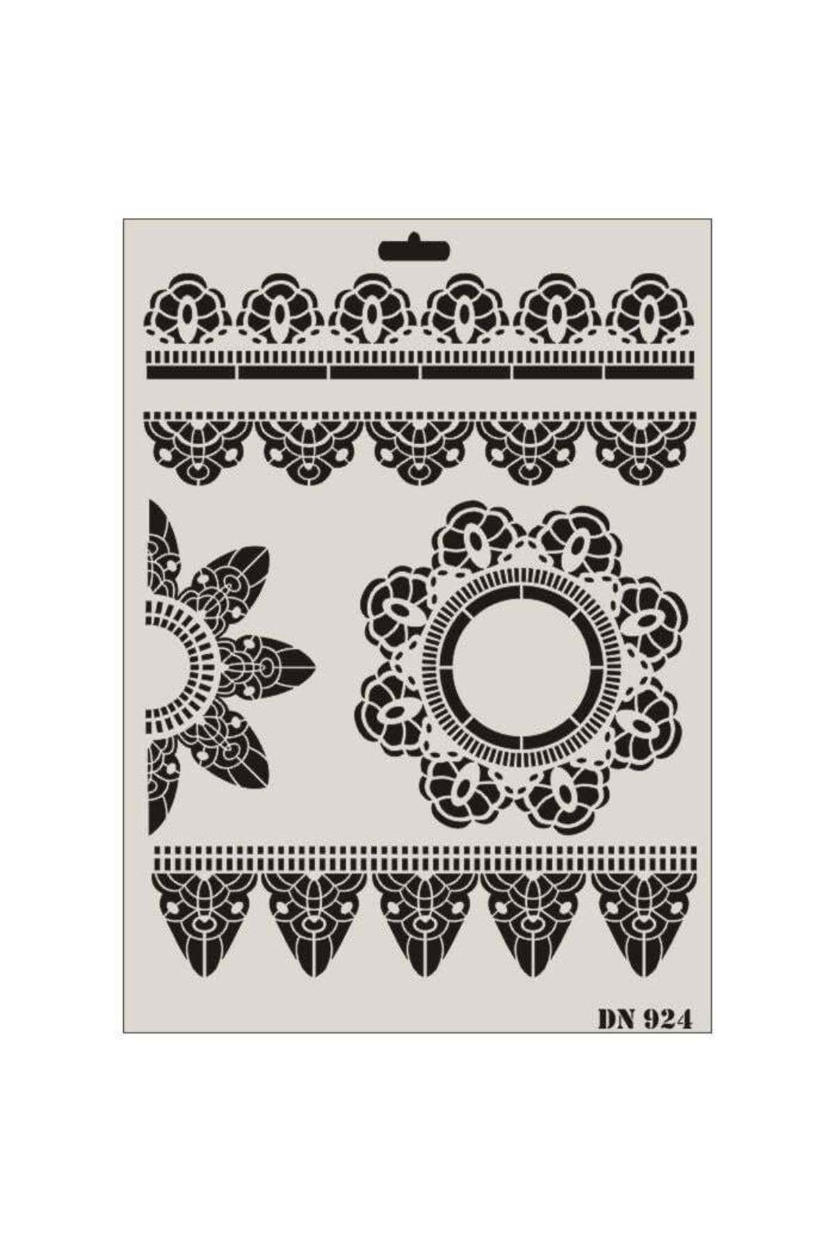 Modafiks Rich Dantel Seri DN-924 Stencil 35x25 cm