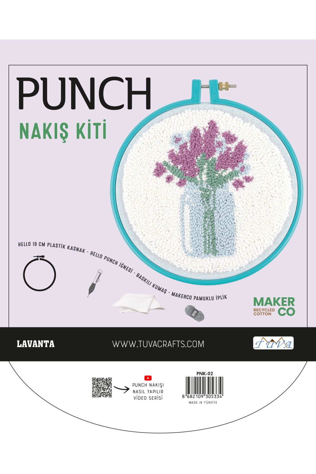 Tuva PUNCH NAKIŞ KİTİ-LAVANTA