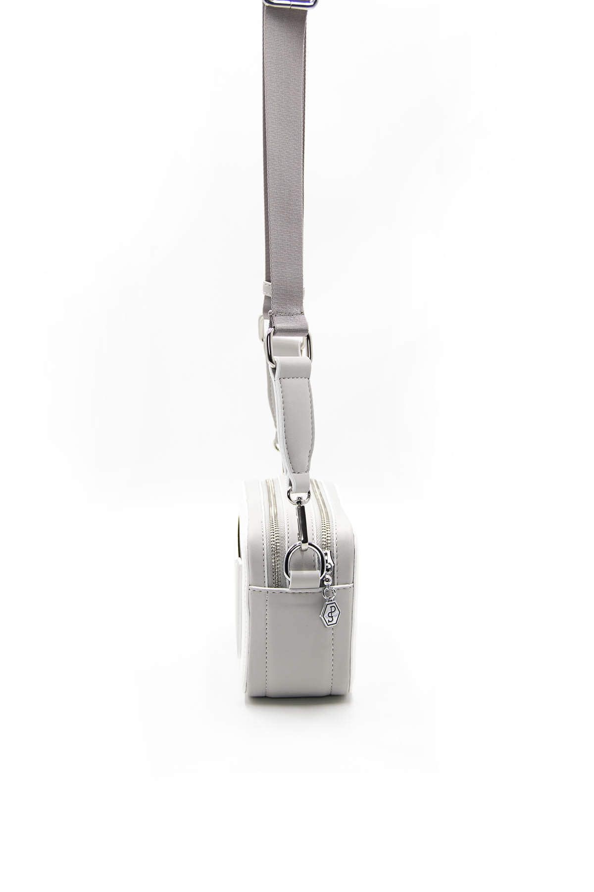 Silver Polo-CROSS BAG/SKIN LEATHERSilver Polo WHITE Cross Bag 3
