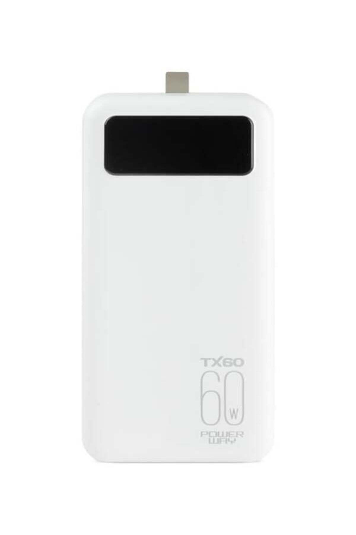 Mars Mobıle TX60 60.000 mAh POWERBANK TÜM TELEFON MODELLERİ İLE UYUMLU KABLO
