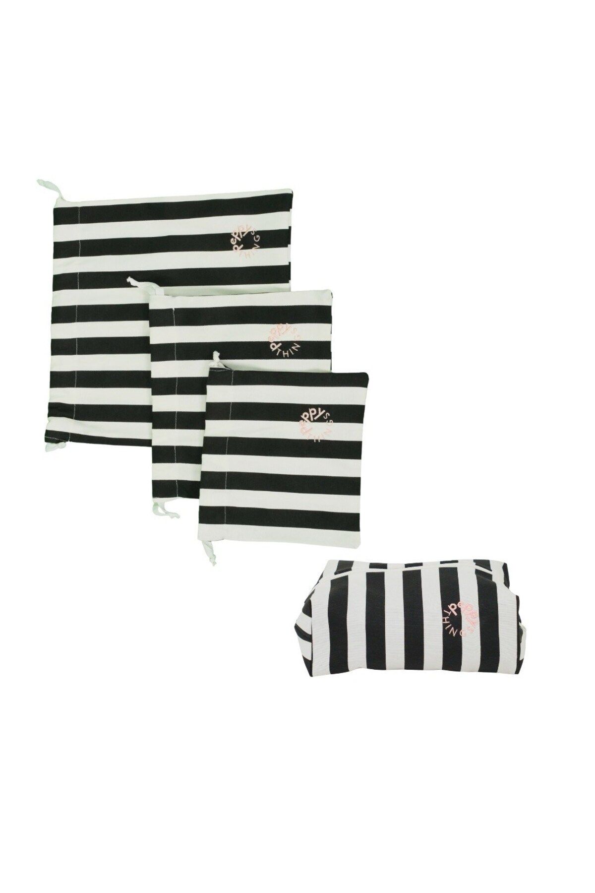 PEPPYTHINGS Rocky 2'li Set (3'lü Kese - Makyaj Çantası)