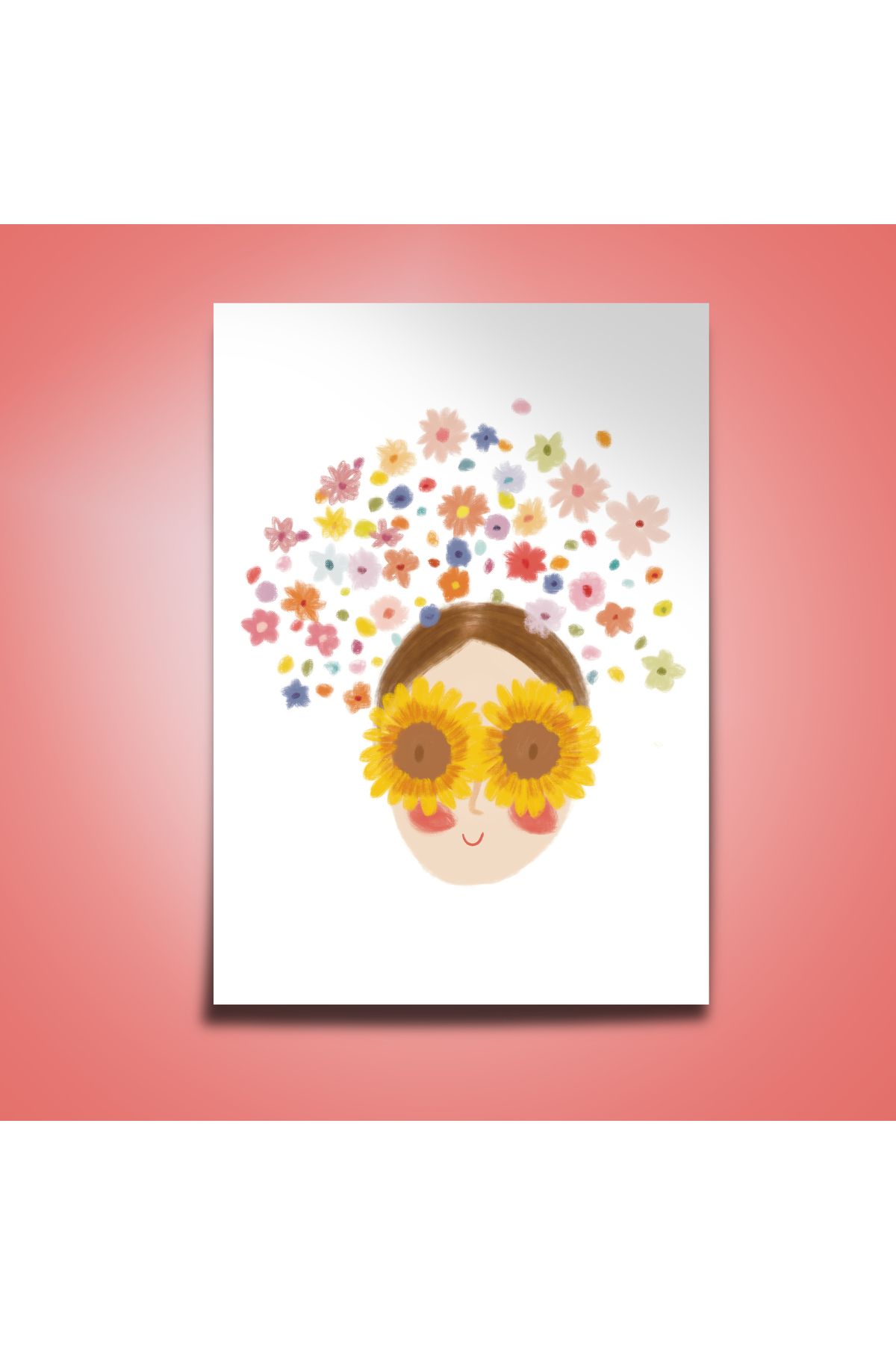 The Illustrationary Çiçek Kafalı Poster