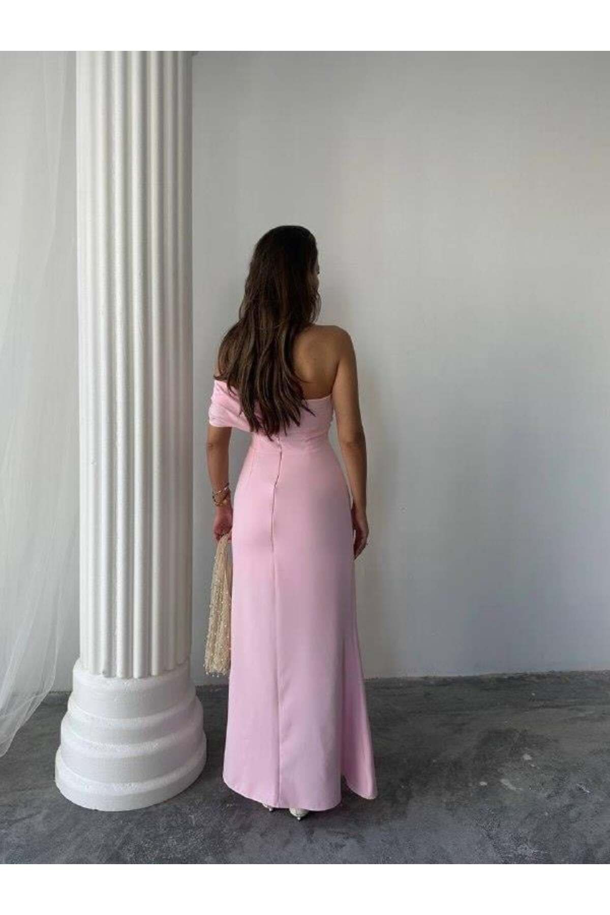 conconmoda Aura Yırtmaçlı Uzun Elbise