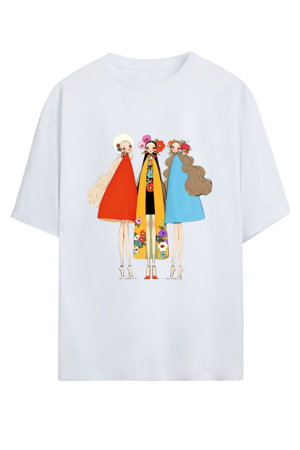 MAGORS GraffTee Unisex %100 Organik Pamuk Bisiklet Yaka Illustrasyon Baskılı Özel Tasarım T-shirt