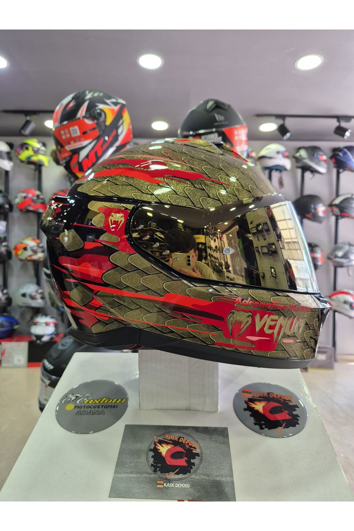 Shark Skwal İ3 Venum Kapalı Kask-KRQ