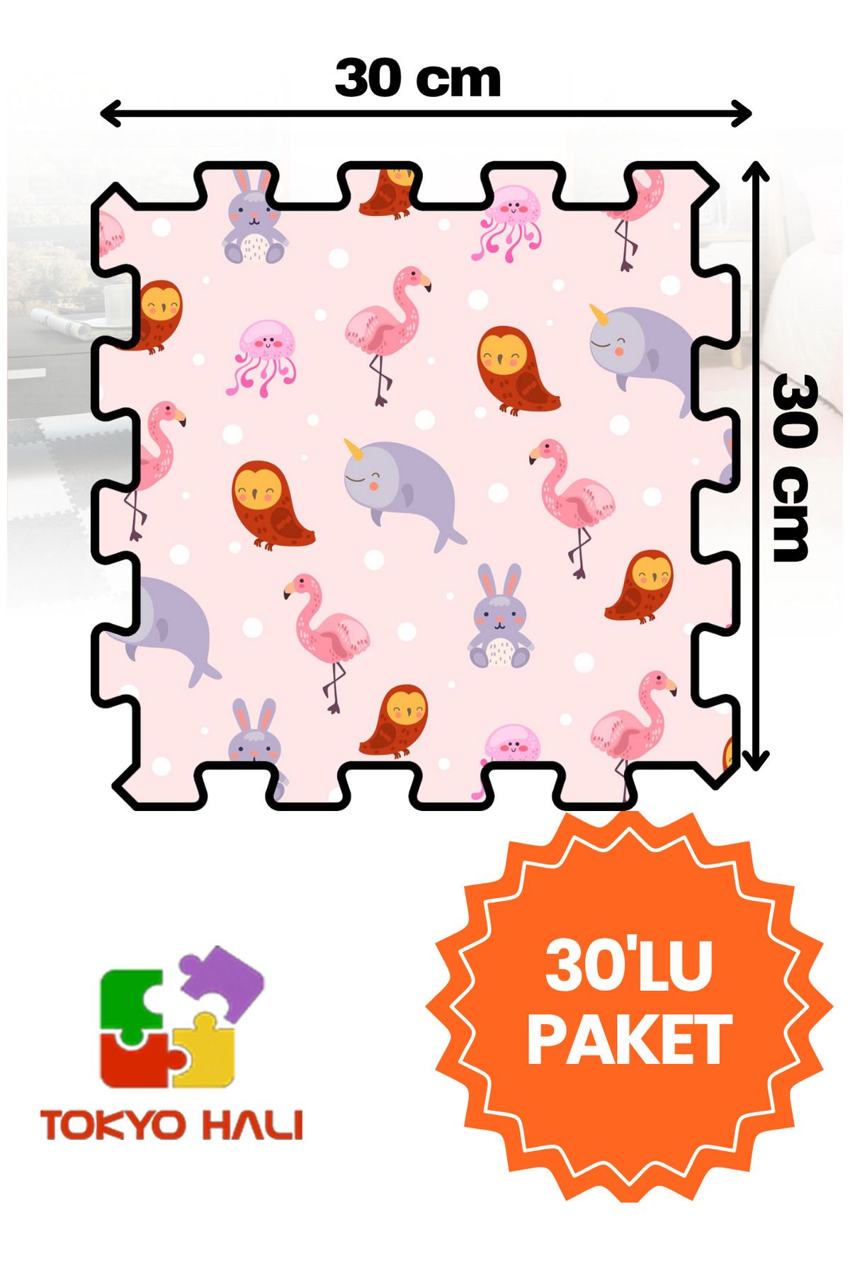 Tokyo Halı Puzzle Halı, Kendi Tasarımını Oluştur, Yapboz Halı, Peluş Halı