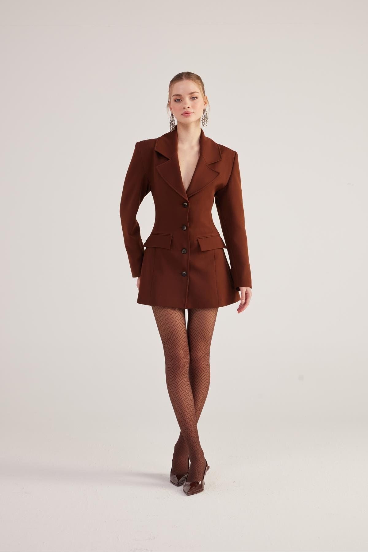 Markano Deja Blazer Ceket Kahve