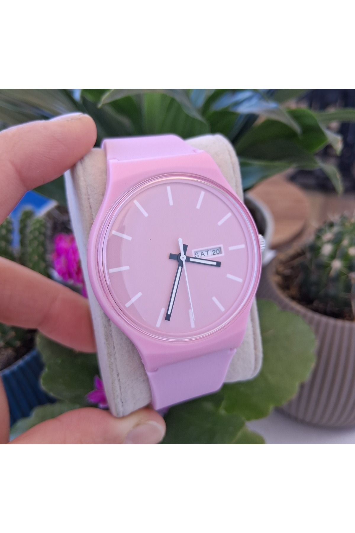 Choppers Unisex silikonlu takvimli kol saati