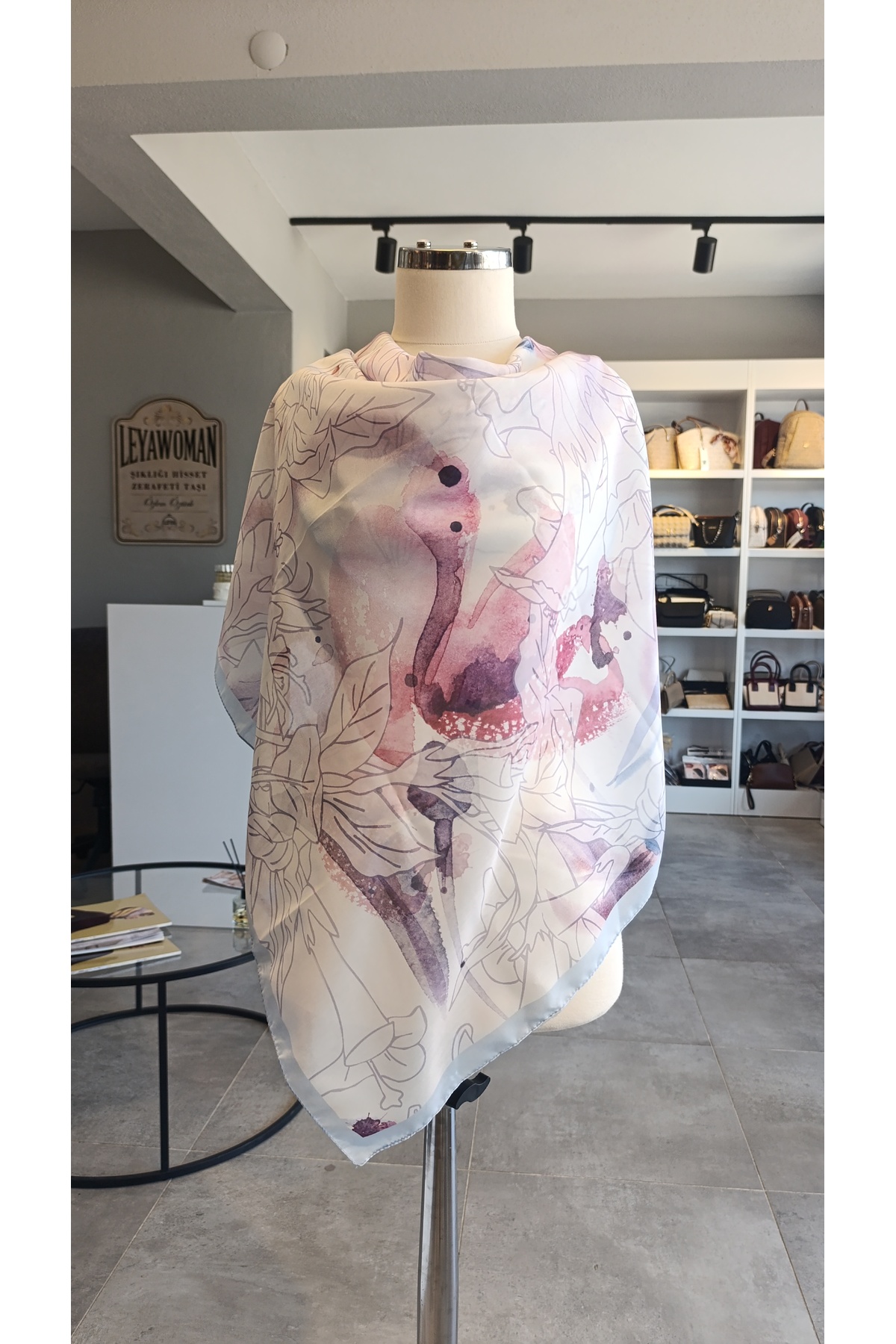 SCARF KETEN KARIŞIMLI PAMUKLU EŞARP