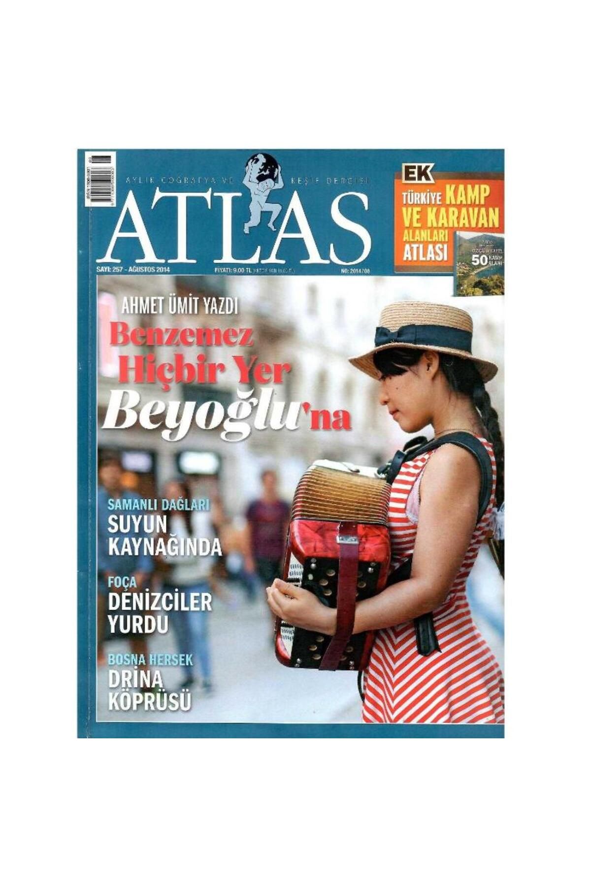 Kişisel Yayınlar Atlas - Benzemez Hiçbir Yer Beyoğlu'na - Retro Eski (Ağustos 2014-Sayı:257) (Not Ekleri Yoktur!!!)