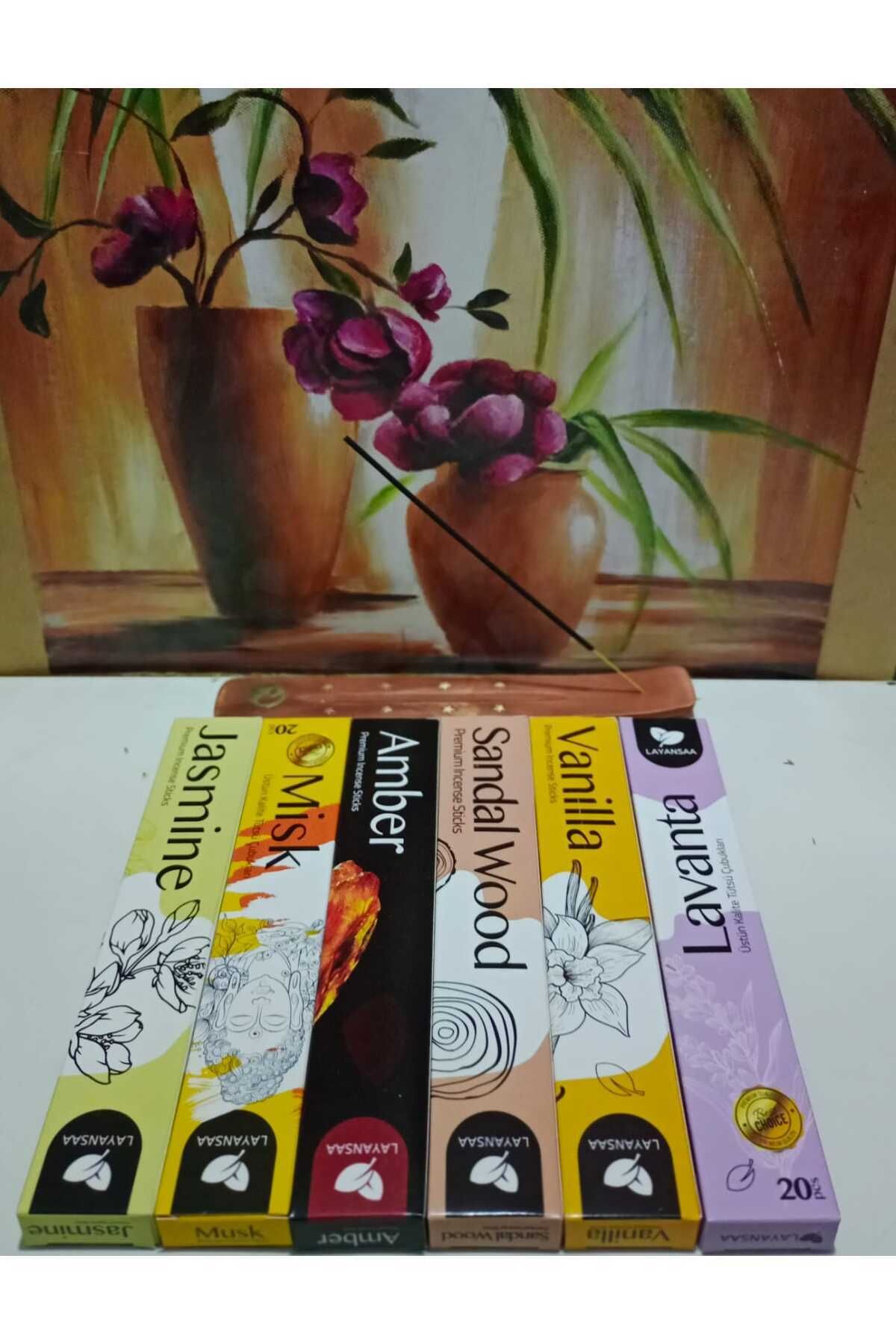 Elioure 6 Paket 120 Adet Tütsü Çubukları Kayık Hediyeli, Afiyetle Kullanım İçin Ideal