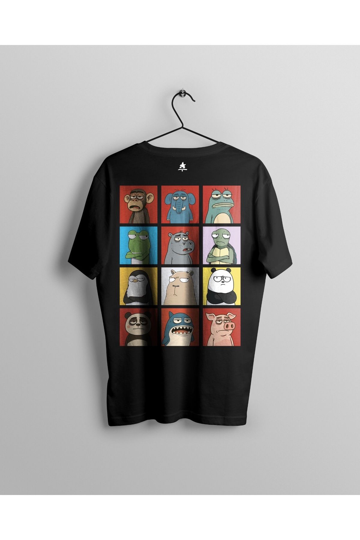 Ct Erkek Oversize Baskılı T-Shirt - Animals II