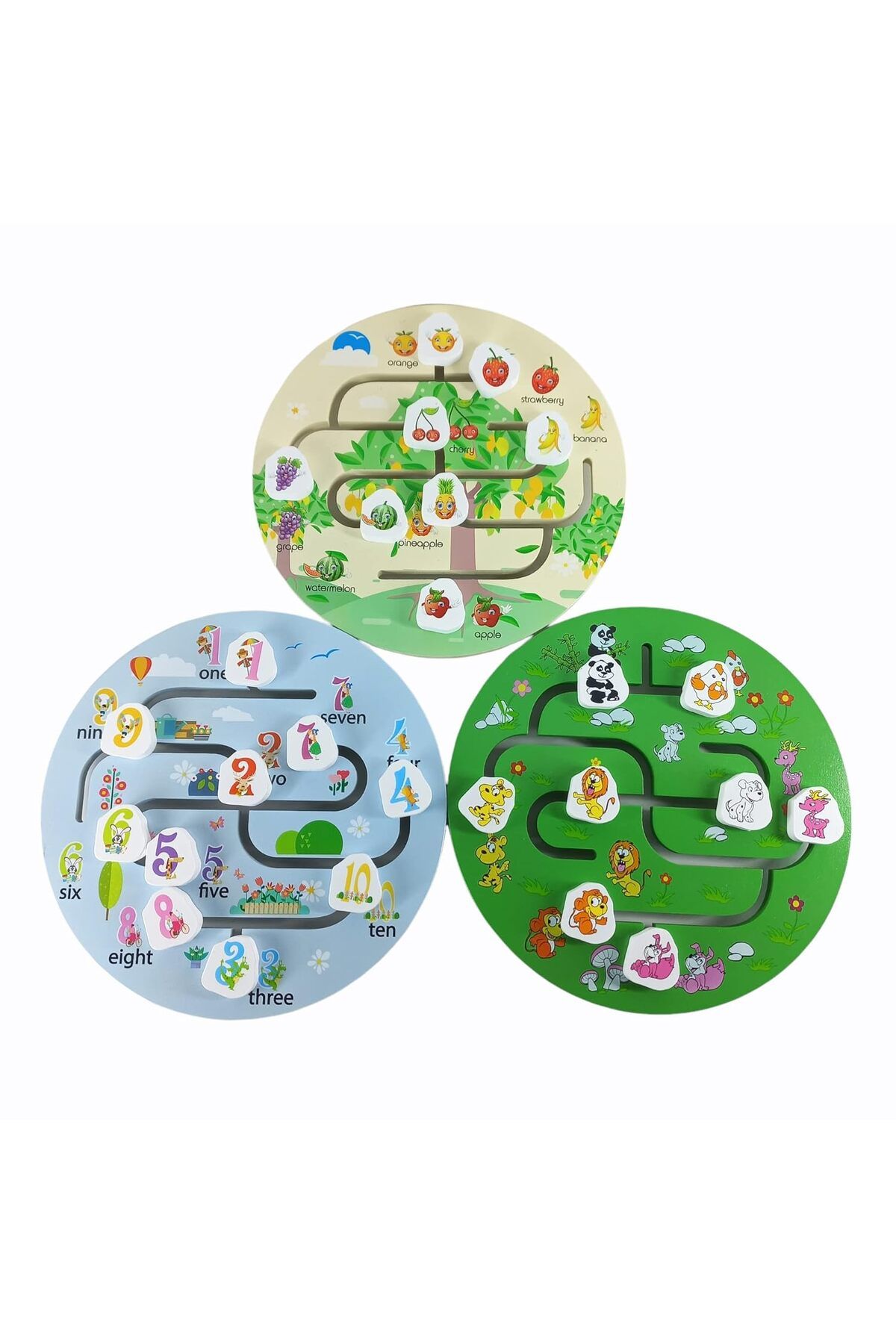 Generic-Round Shape Educational Game | Number Maze | 3