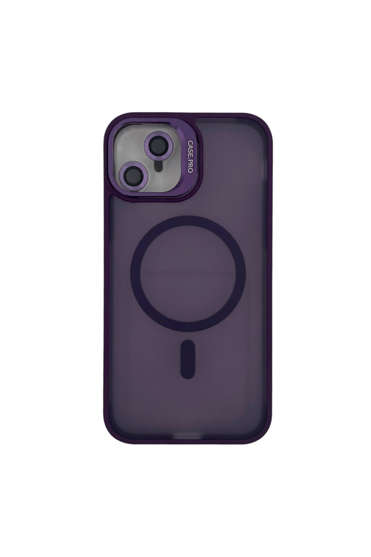Nettech iPhone 11 Uyumlu Armor Magsafe Arka Koruma Kılıf (Mor)