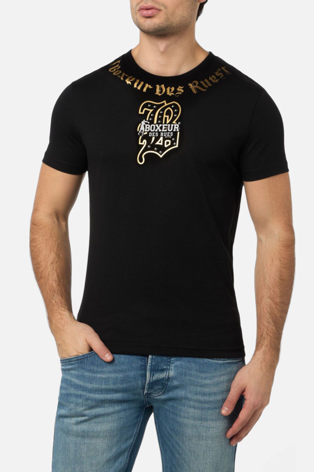 Boxeur Des Rues T-Shirt con Grafica Black-Gold