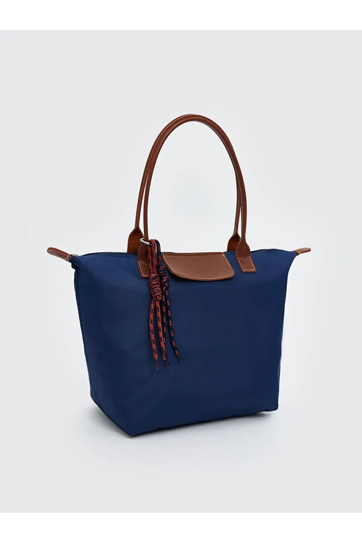 LC Waikiki LCW ACCESSORIES Lacivert Deri Görünümlü Kadın Kol Çantası