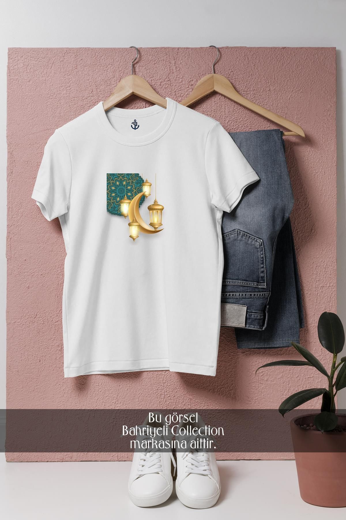 Bahriyeli Collection Oversize İslam _ Müslüman Sembol Tasarımlı Unisex T-Shirt